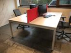 3x Dubbele bureau's te koop - €150 per stuk, Ophalen, In hoogte verstelbaar, Gebruikt, Bureau
