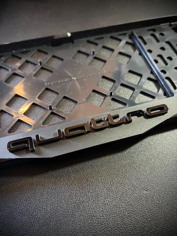Audi Quattro : Kentekenplaat Houder (custom made) beschikbaar voor biedingen