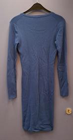 Nikkie strakke jurk in staal blauwe kleur effen. mt 36 43669, Blauw, ., Nikkie, Ophalen of Verzenden