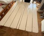 Handgemaakte Eettafel ( buiten tafel), Ophalen, 200 cm of meer, Zo goed als nieuw, Vier personen