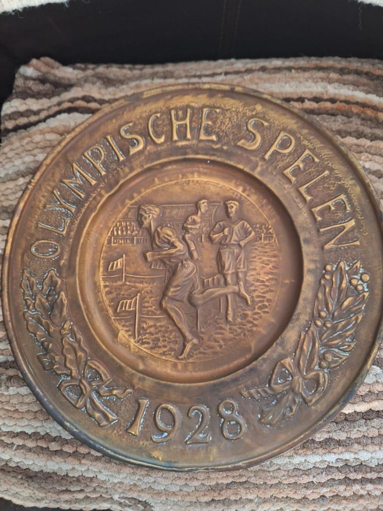 Olympische Spelen Amsterdam 1928 Herdenkingsbord, Ophalen of Verzenden
