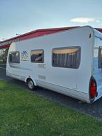 Caravan Knaus Azur 500 FU '08, Isabella voortent, mover, Caravans en Kamperen, Caravans, Vast bed, Rondzit, Bedrijf, 6 tot 7 meter
