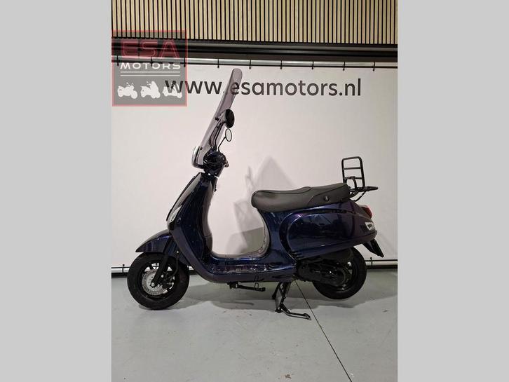 MARENGO V-LINE 45km scooter chameleon blue/purple - garantie, Fietsen en Brommers, Scooters | Piaggio, Zo goed als nieuw, Overige modellen