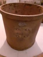 Brocante ijzeren graanpot Amsterdam met messing plaatje, Ophalen of Verzenden