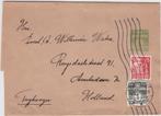 Denemarken envelop/wikkel bijgeplakt 1937 Aarhus - Amsterdam, Ophalen of Verzenden, Denemarken