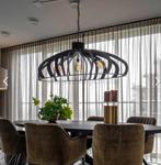 Dijkos Ztahl Hanglamp Catania - Zwart met Smoke Lichtbronnen, Ophalen, Zo goed als nieuw, Metaal