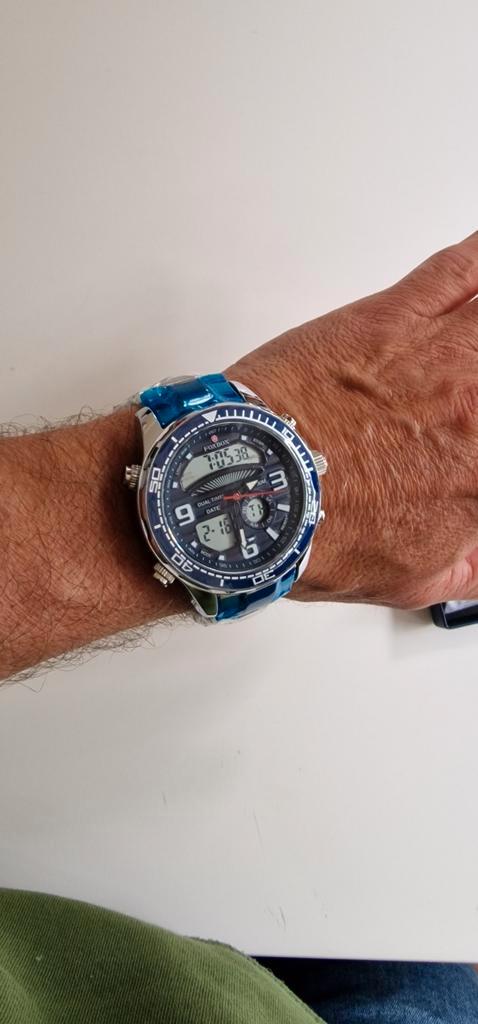 Herenhorloge - Digitaal & Analoog nieuw, Sieraden, Tassen en Uiterlijk, Horloges | Heren, Nieuw, Polshorloge, Overige merken, Staal