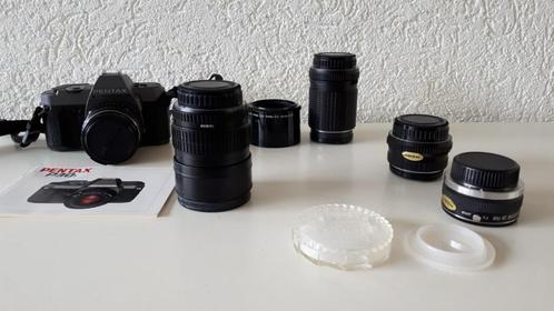 Pentax spiegelreflex camera analoog. + diverse lenzen., Audio, Tv en Foto, Fotocamera's Analoog, Gebruikt, Spiegelreflex, Pentax
