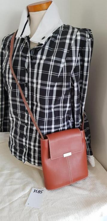 K85 PACO LOBO bruin lederen damestas zeer fraai beschikbaar voor biedingen