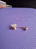 Navelpiercing. 585 goud, 14k., Ophalen of Verzenden