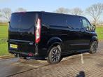 FORD TRANSIT CUSTOM 2.0 l2h1 185pk sport aut, Auto's, Bestelauto's, Euro 6, 4 cilinders, Zwart, 11 km/l