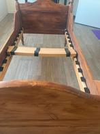 Een persoonsbed,brocante,grenen 93x198x101 incl lattenbodem, Huis en Inrichting, Slaapkamer | Bedden, Ophalen, Gebruikt, 90 cm