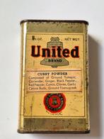 United Brand Curry poeder specerijen blik, Verzamelen, Blikken, Ophalen of Verzenden, Gebruikt, Overige, Overige merken