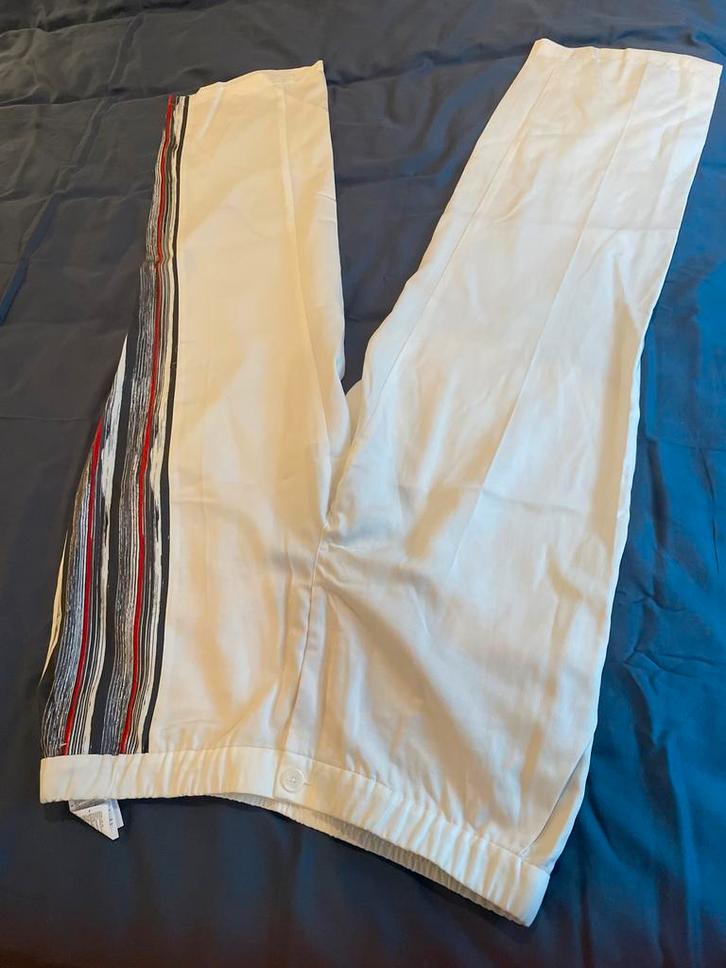 Samoon Witte Pantalon - Maat 48, Kleding | Dames, Broeken en Pantalons, Nieuw, Maat 46/48 (XL) of groter, Wit, Lang, Ophalen of Verzenden