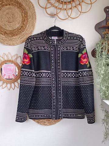 Vintage wollen vest trui Norway Ijslandse 80s noors dale  beschikbaar voor biedingen