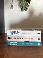 Sandra Brown Boeken - Overleven, Ontvoerd, Laatste Troef, Ophalen of Verzenden, Zo goed als nieuw, Nederland
