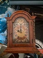 Antieke Warminck Tafelklok met Maan- en Zon Aanduiding, Antiek en Kunst, Antiek | Klokken, Ophalen of Verzenden