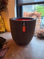Capi Pot 35x34 Groove Black gold - Stijlvolle Bloempot, Tuin en Terras, Bloempotten, Ophalen of Verzenden, Nieuw