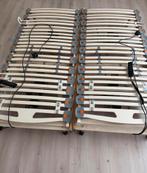 Electrisch verstelbare lattenbodems 2x met Okimat motoren, Ophalen, 90 cm, Eenpersoons, Zo goed als nieuw