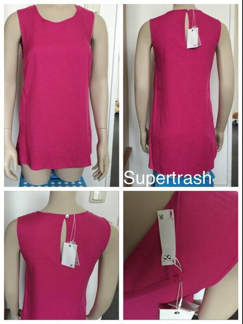 Nieuw Supertrash top tuniek fuchsia roze hemd open rug 36 S, Kleding | Dames, Tops, Nieuw, Maat 36 (S), Roze, Zonder mouw, Ophalen of Verzenden