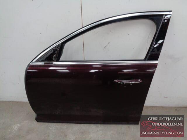 Deur Jaguar XJ X351 links voor donker rood, Auto-onderdelen, Carrosserie en Plaatwerk, Deur, Jaguar, Voor, Links, Gebruikt, Ophalen of Verzenden