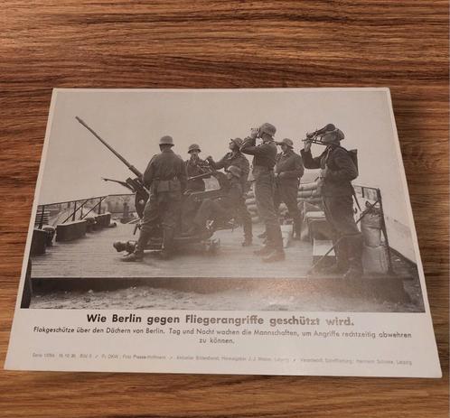 Duitse WO2 Luftwaffe Flak Berlin kriegsberichter foto, Verzamelen, Militaria | Tweede Wereldoorlog, Luchtmacht, Foto of Poster