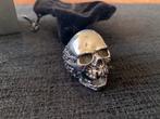 Skull schedelring, Sieraden, Tassen en Uiterlijk, Ringen, 20 of groter, IJzer of Staal, Heer, Nieuw