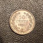 10 cent 1892 wilhelmina FDC zilver dubbeltje koningin, Zilver, Ophalen of Verzenden, 10 cent, Koningin Wilhelmina