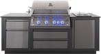 buitenkeuken met barbecue BIG32 en inbouw Sizzle Zone, Zo goed als nieuw, Napoleon Grills - Wolf Steel Europe BV, Gas, Inbouw
