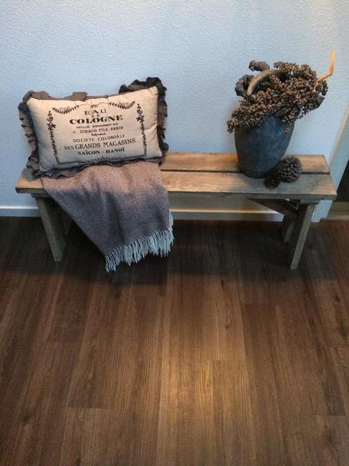 Trendy bankje van hout, 100x24x43 (lxbxh) nieuw, afgelakt, Huis en Inrichting, Overige Huis en Inrichting, Nieuw, Ophalen of Verzenden