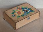 Handgeschilderde naaikistje naaidoosje kistje hout naaikist, Ophalen of Verzenden