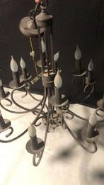Zware metalen kroonluchters 12 en 8 lampen, Ophalen of Verzenden, Zo goed als nieuw, Metaal