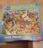 That's life puzzel, Goliath, 1000 stukjes en witte plaat MDF, Hobby en Vrije tijd, Ophalen, 500 t/m 1500 stukjes, Gebruikt, Legpuzzel