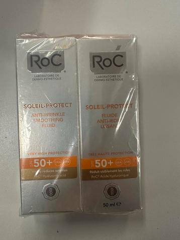 RoC Soleil-Protect Anti-Rimpel Fluid SPF 50+ (2 stuks) beschikbaar voor biedingen