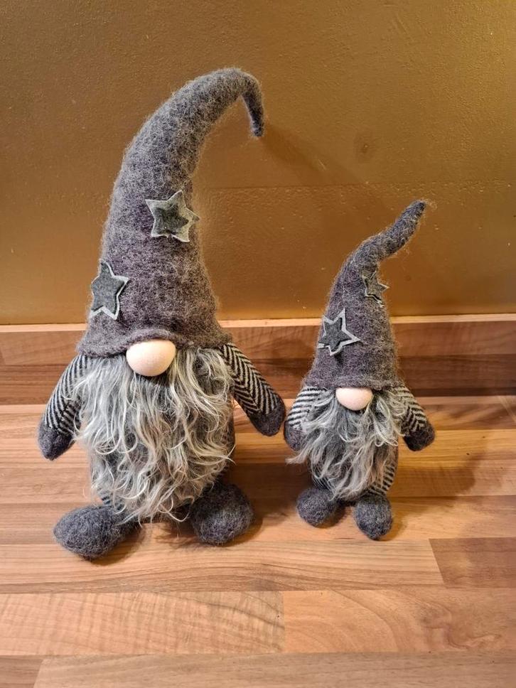 Kerst winter trollen als deurstoppers. Grijs.Puntmuts, Diversen, Kerst, Zo goed als nieuw, Ophalen of Verzenden