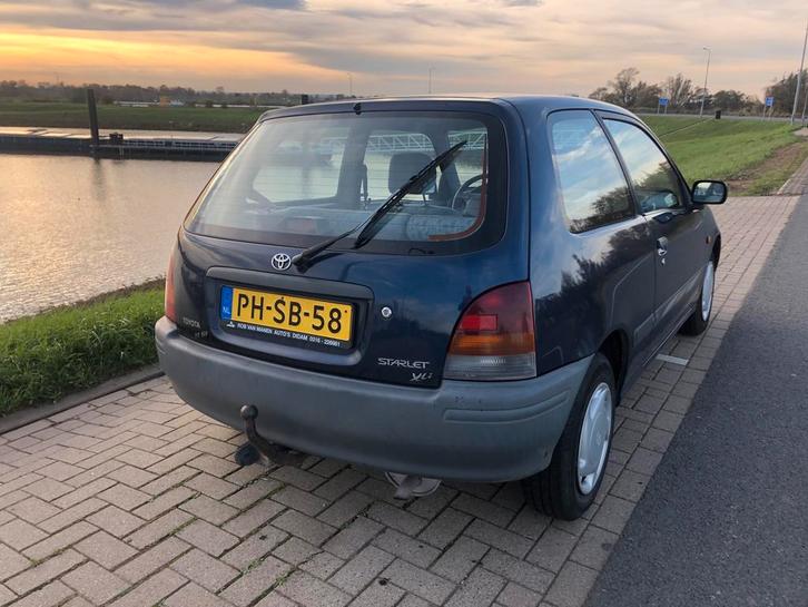 Toyota Starlet 1.3 16V 1996 Blauw, Auto's, Toyota, Particulier, Starlet, Benzine, Hatchback, Handgeschakeld, Origineel Nederlands