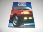 brochure Peugeot 309 GTI  1987, Ophalen of Verzenden, Zo goed als nieuw, Overige merken