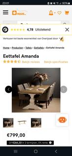 Eettafel amanda tower living, Huis en Inrichting, Tafels | Eettafels, Zo goed als nieuw, Ophalen