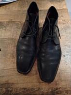 Noble Blue zwarte leren herenschoenen maat 9.5, Kleding | Heren, Schoenen, Ophalen of Verzenden, Gedragen, Blauw