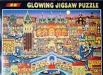 prachtige fluoriscerende puzzel, Hobby en Vrije tijd, Denksport en Puzzels, Ophalen of Verzenden, 500 t/m 1500 stukjes, Gebruikt