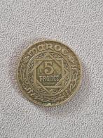 Marokko 5 Francs Munt, Ophalen of Verzenden, Overige landen, Losse munt