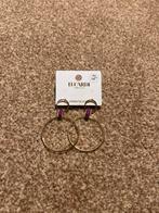 Lucardi Gouden Hangers met Paarse Details, Ophalen of Verzenden, Zo goed als nieuw, Goud, Hangers