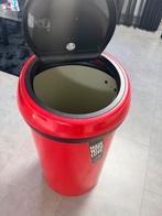 Brabantia Prullenbak - Rood 60 liter afvalbak afvalemmer, Ophalen, Gebruikt, Met pedaal, 50 tot 75 cm