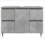 Vidaxl Badkamer Meubel Betonlook 80x33x60cm, Huis en Inrichting, Badkamer | Badkamermeubels, ....., Nieuw, ......, Minder dan 100 cm