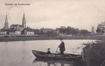 Ansichtkaart 1911 Doetinchem groeten uit ..... beschikbaar voor biedingen