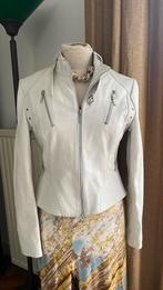 Kalfsleren kort jasje nieuw wit leer merk; Need you mt S, Kleding | Dames, Wit, Nieuw, Ophalen of Verzenden, Need You