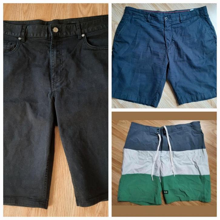 3x korte broeken maat W34/L, Kleding | Heren, Heren-kledingpakketten, Zo goed als nieuw, Maat 52/54 (L), Ophalen of Verzenden