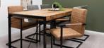 Eetkamertafel en stoelen, Huis en Inrichting, Tafels | Eettafels, Ophalen, 200 cm of meer, 50 tot 100 cm, Zo goed als nieuw