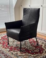 1x Montis CHARLY design fauteuil – Zwart leder, Ophalen, Minder dan 75 cm, Design, Montis, Gerard van den Berg, Nieuw