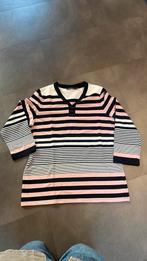 Micha T-shirt – gestreept wit/zwart/roze – maat M, ., Wit, Ophalen of Verzenden, Zo goed als nieuw